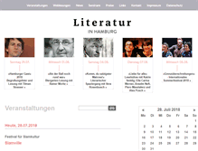Tablet Screenshot of literaturinhamburg.de